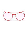 Unisex слънчеви очила с розови рамки-1 снимка