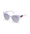 Дамски бели слънчеви очила-0 снимка