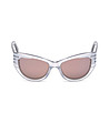 Сиви дамски очила с прозрачни рамки-1 снимка