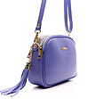 Малка лилава дамска кожена чанта Sima-2 снимка