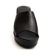 Дамски черни чехли на платформа-2 снимка