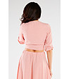 Розова къса дамска блуза Idalia-1 снимка