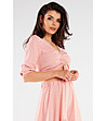 Розова къса дамска блуза Idalia-2 снимка