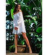 Памучна рокля в бяло с перфорации Persy-0 снимка