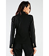 Черно дамско сако със златисти копчета Emala-1 снимка