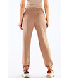 Дамско бежово памучно спортно долнище Evelyn-3 снимка