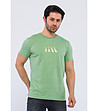 Памучна мъжка светлозелена тениска Carol-0 снимка