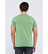 Памучна мъжка светлозелена тениска Carol-1 снимка