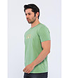 Памучна мъжка светлозелена тениска Carol-3 снимка
