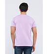 Мъжка памучна светлолилава тениска Benedict-1 снимка