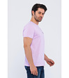 Мъжка памучна светлолилава тениска Benedict-2 снимка