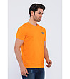 Мъжка памучна оранжева тениска Benedict-2 снимка