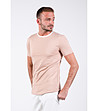 Бежова памучна мъжка тениска Benedict-2 снимка