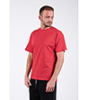 Памучна мъжка тениска в червено Benjamin-2 снимка
