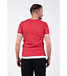 Мъжка тениска в червено с бели кантове Bernard-1 снимка