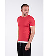 Мъжка тениска в червено с бели кантове Bernard-2 снимка