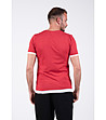 Мъжка тениска в червено с бели кантове Bernard-4 снимка