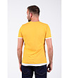 Мъжка тениска в жълто с бели кантове Bernard-1 снимка