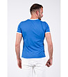 Мъжка тениска в синьо с бели кантове Bernard-1 снимка