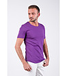 Памучна лилава мъжка тениска Chuck-3 снимка