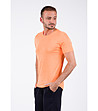 Памучна оранжева мъжка тениска Chuck-3 снимка