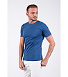 Памучна синя мъжка тениска Chuck-3 снимка