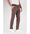 Кафяв памучен мъжки панталон Lark-2 снимка