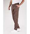 Кафяв памучен мъжки панталон Lark-3 снимка