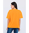 Оранжева дамска памучна тениска Alva-1 снимка