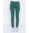 Зелен дамски памучен панталон Karra-0 снимка