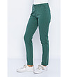 Зелен дамски памучен панталон Karra-2 снимка