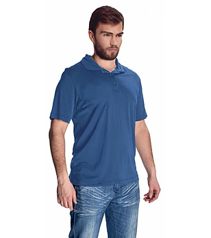 Синя мъжка блуза Polo снимка