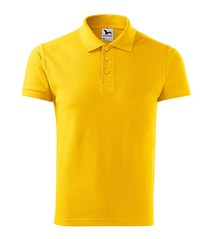 Жълта памучна мъжка блуза Heavy снимка