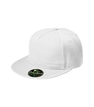 Unisex бяла шапка с козирка снимка
