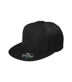 Unisex черна шапка с козирка снимка