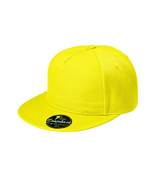 Unisex жълта шапка с козирка снимка