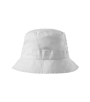 Бяла unisex памучна шапка снимка