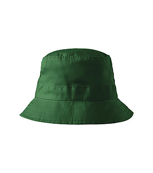 Зелена unisex памучна шапка снимка