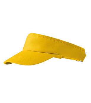 Жълта слънцезащитна памучна козирка снимка