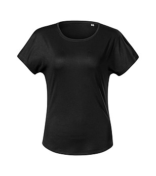Дамска черна тениска Bella снимка