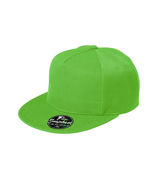 Unisex зелена шапка с козирка снимка