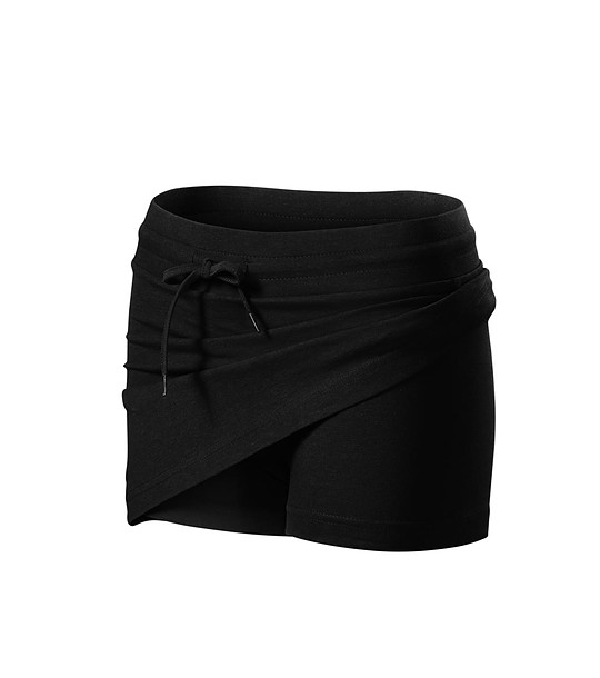 Черна памучна пола с къси панталонки Lucky снимка