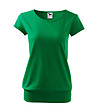 Дамска памучна зелена тениска City-0 снимка