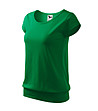 Дамска памучна зелена тениска City-2 снимка