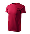 Тъмночервена мъжка памучна тениска Elino-2 снимка