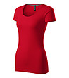 Червена дамска памучна тениска Lidia-2 снимка