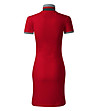 Червена памучна рокля Irina-1 снимка