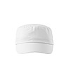 Бяла unisex памучна шапка с козирка-1 снимка