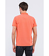 Памучна мъжка блуза в оранжев нюанс-1 снимка