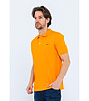 Оранжева памучна мъжка блуза-2 снимка